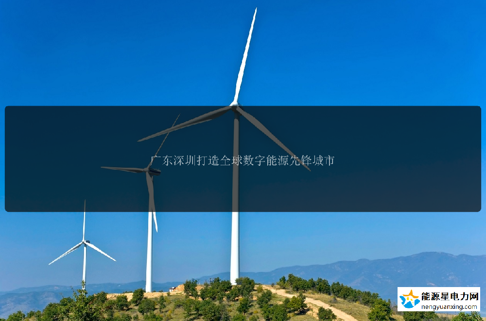 广东深圳打造全球数字能源先锋城市